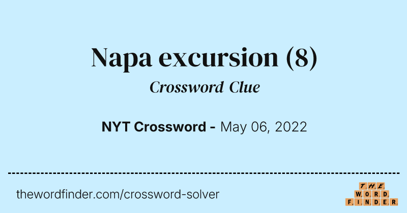 Napa excursion crossword clue image