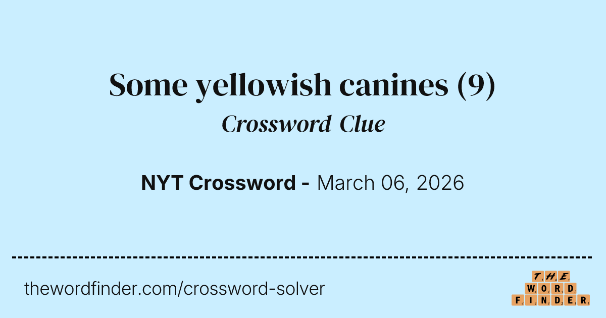 Pale Yellow Crossword Cluenull