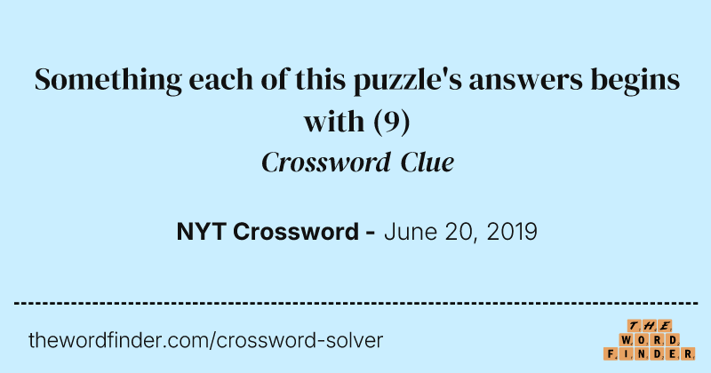 Something each of this puzzle's answers begins with crossword clue image