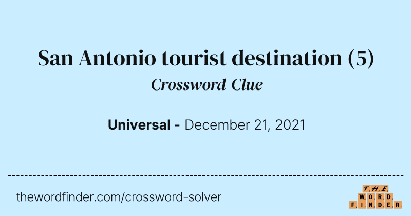 San Antonio tourist destination crossword clue image
