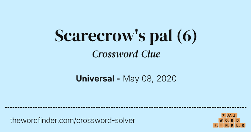 Scarecrow's pal crossword clue image