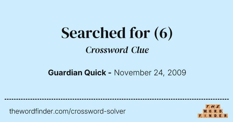 Searched for crossword clue image