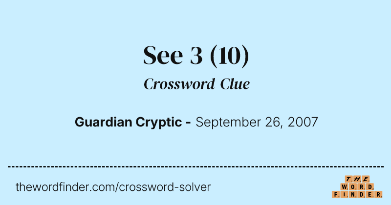 See 3 crossword clue image