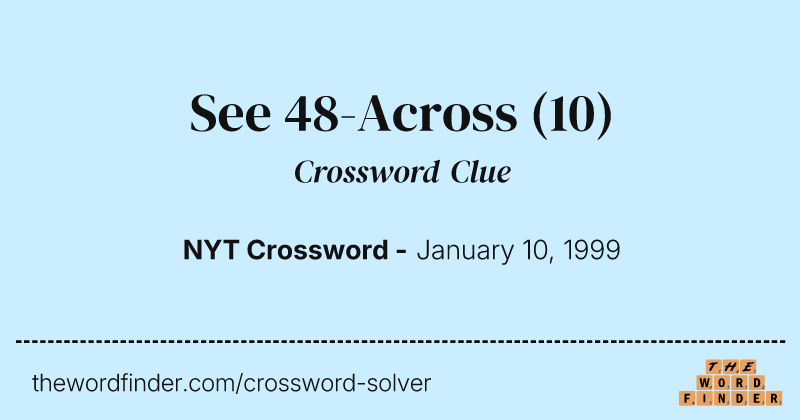 See 48-Across crossword clue image