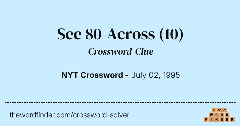 See 80-Across crossword clue image
