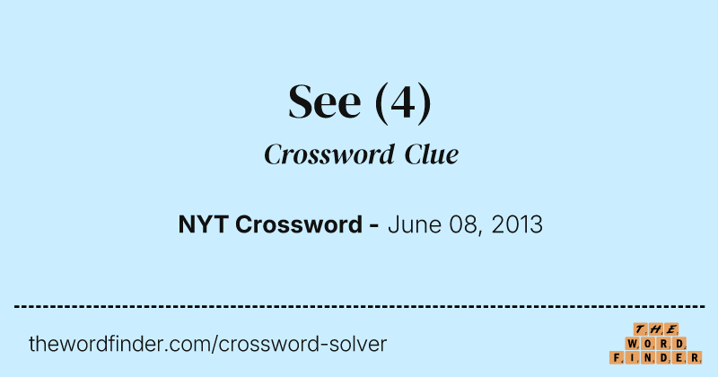 See crossword clue image