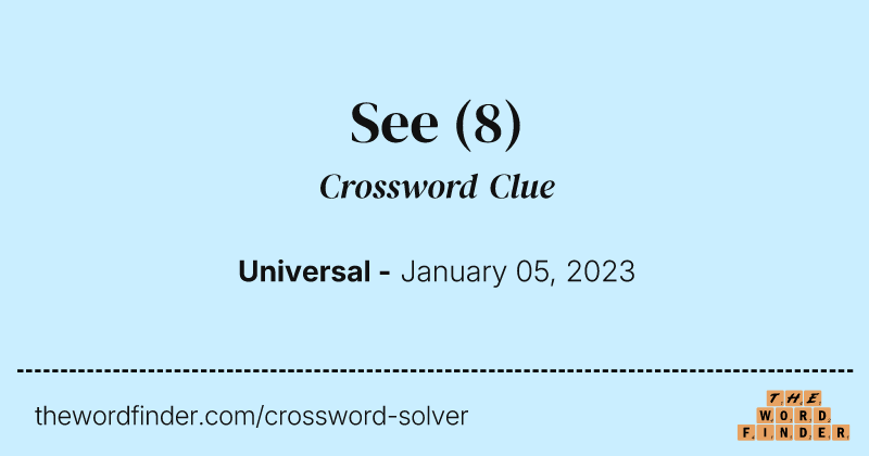 See crossword clue image