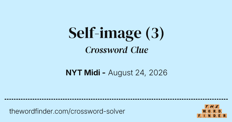 Self-image crossword clue image