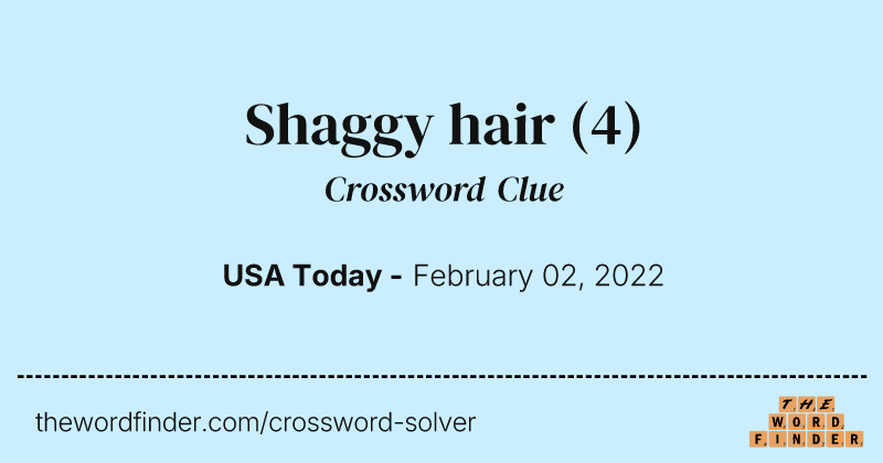 Shaggy hair crossword clue image