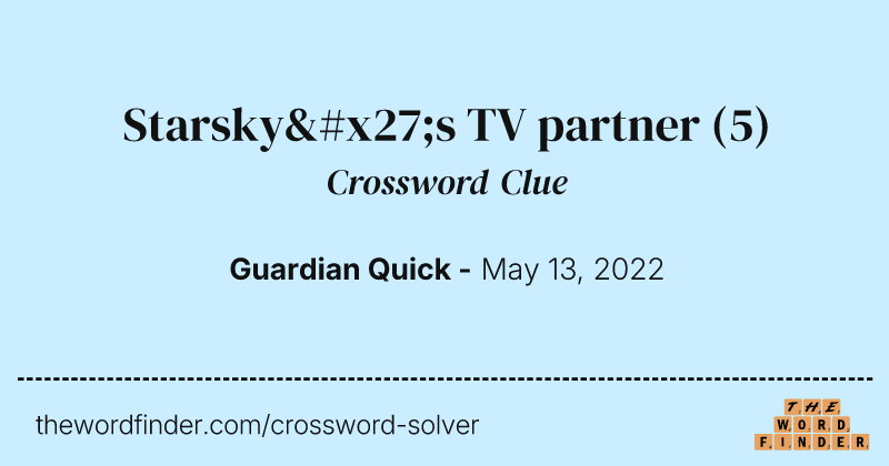 Starsky's TV partner crossword clue image