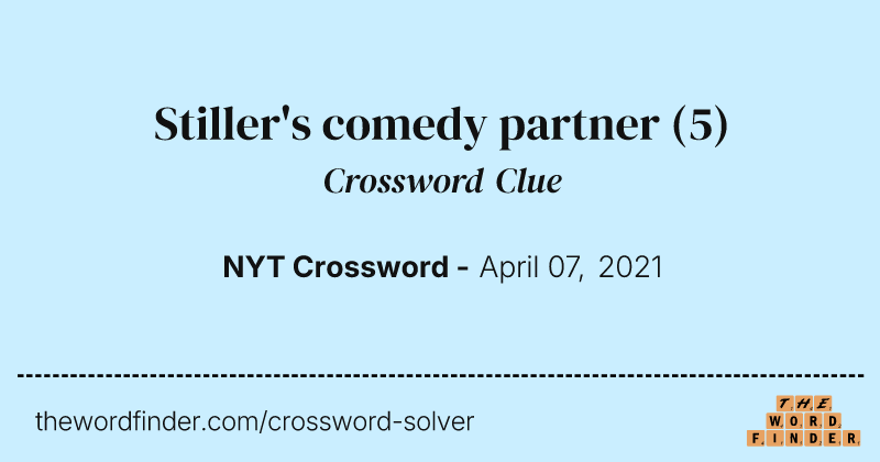 Stiller's comedy partner crossword clue image