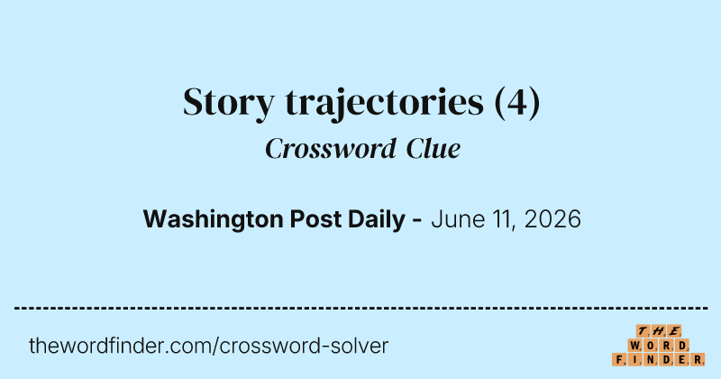 Story trajectories crossword clue image