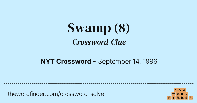 Swamp crossword clue image