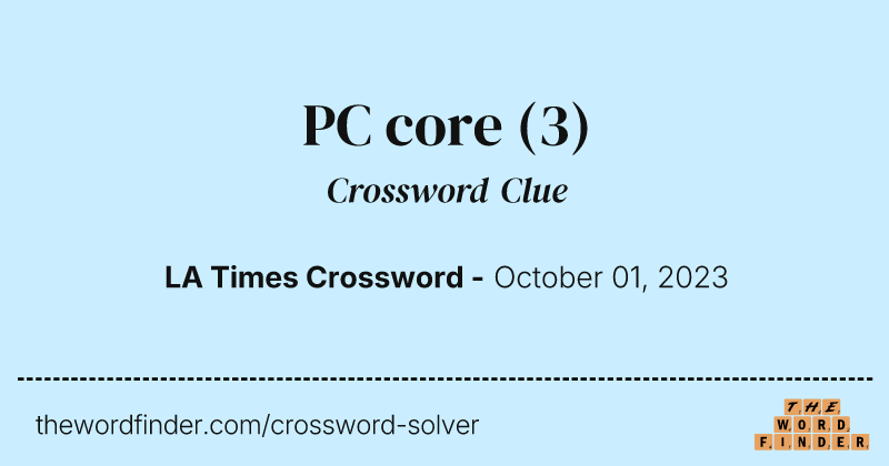 PC core crossword clue image