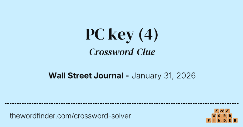 PC key crossword clue image