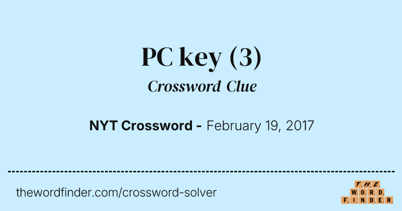 PC key crossword clue image