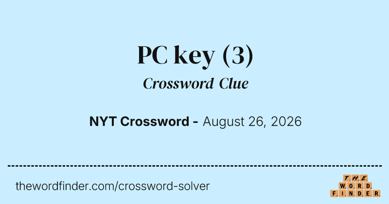 PC key crossword clue image