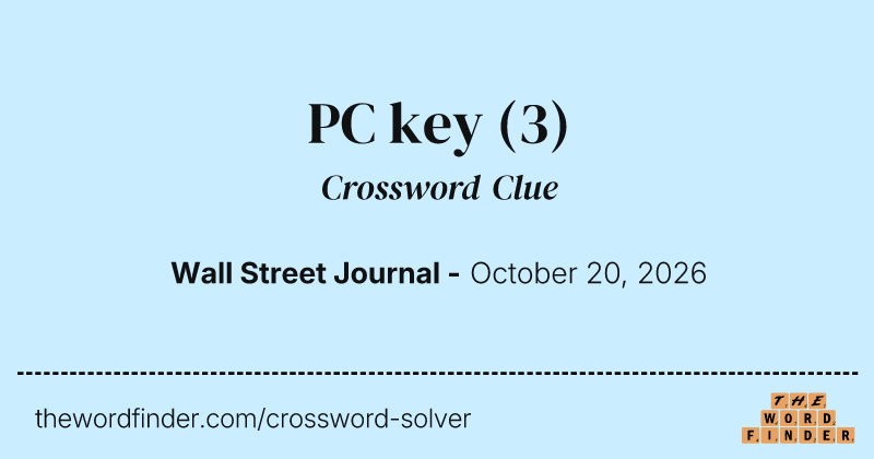 PC key crossword clue image