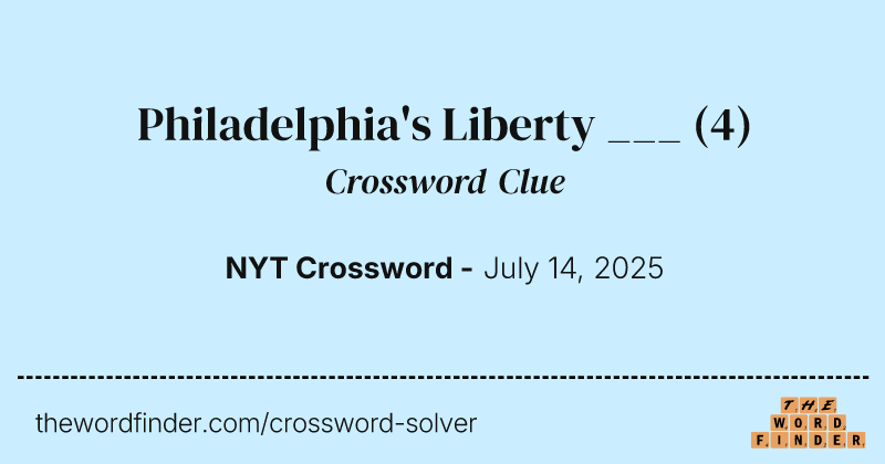 Philadelphia's Liberty ___ crossword clue image