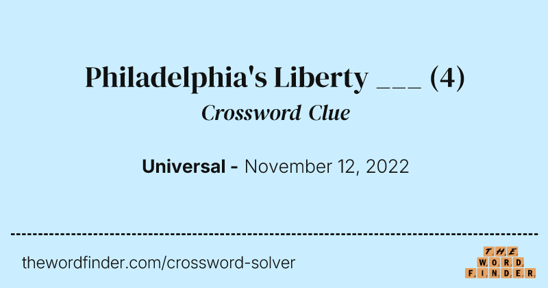 Philadelphia's Liberty ___ crossword clue image