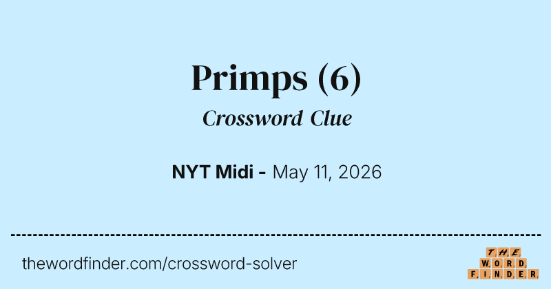 Primps crossword clue image
