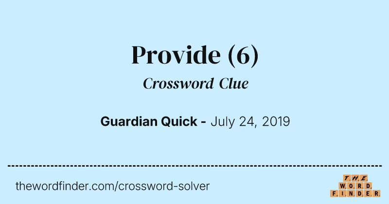 Provide crossword clue image