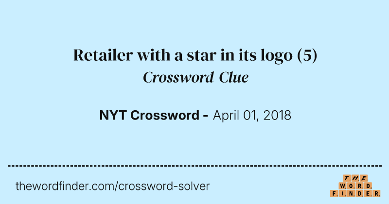 Retailer with a star in its logo crossword clue image