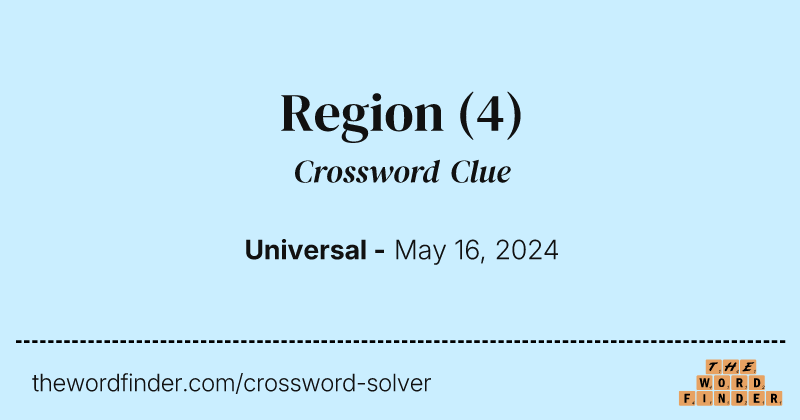 Region crossword clue image