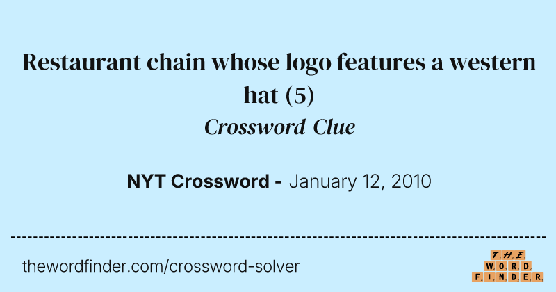 Restaurant chain whose logo features a western hat crossword clue image
