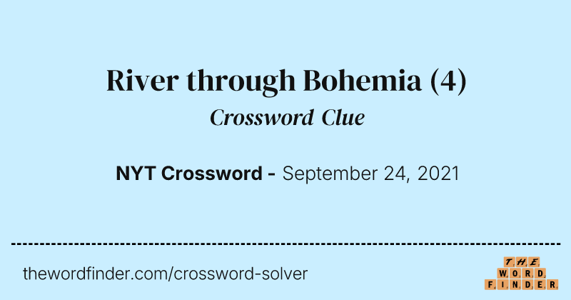 River through Bohemia crossword clue image