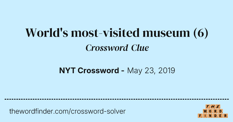 World's most-visited museum crossword clue image