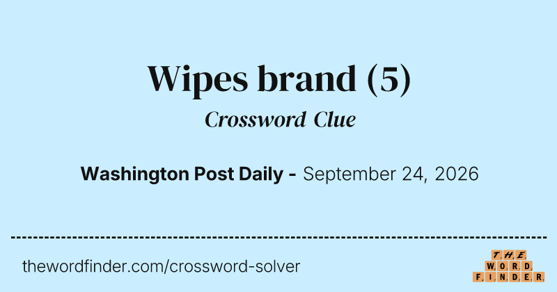Wipes brand crossword clue image