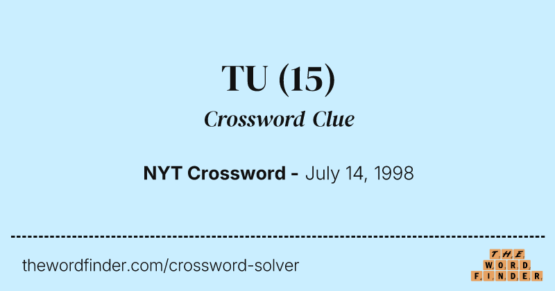 TU crossword clue image