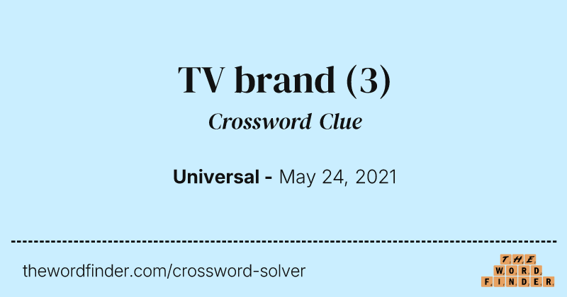 TV brand crossword clue image