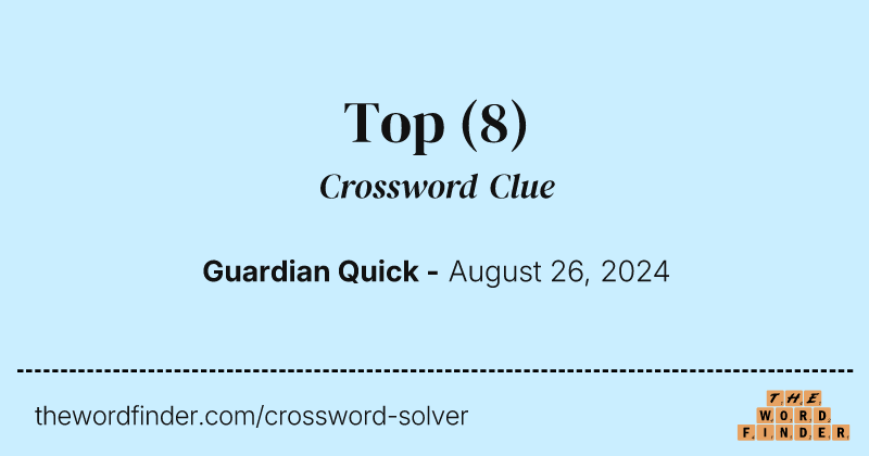 Top crossword clue image