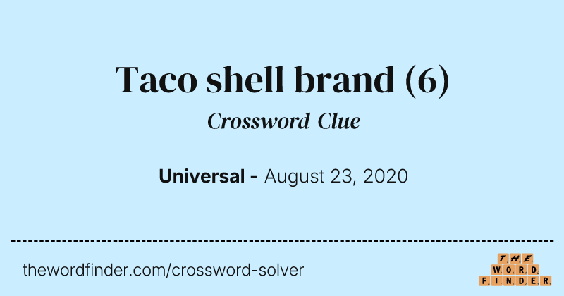 Taco shell brand crossword clue image