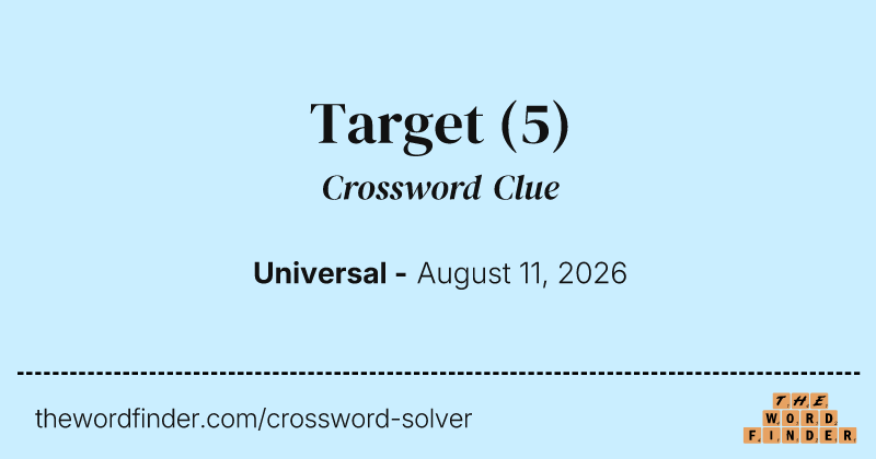 Target crossword clue image