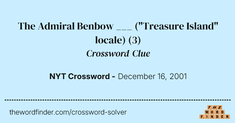 The Admiral Benbow ___ ("Treasure Island" locale) crossword clue image