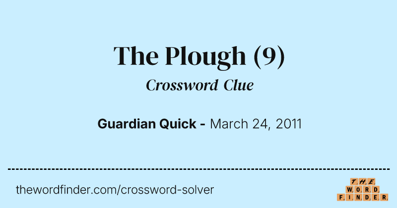 The Plough crossword clue image