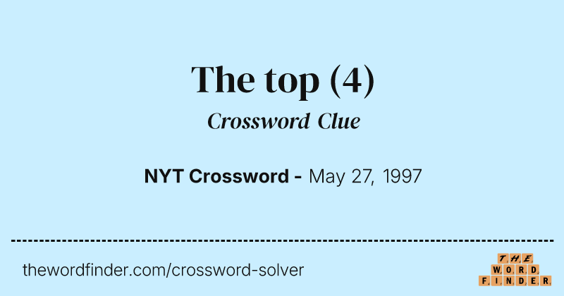 The top crossword clue image