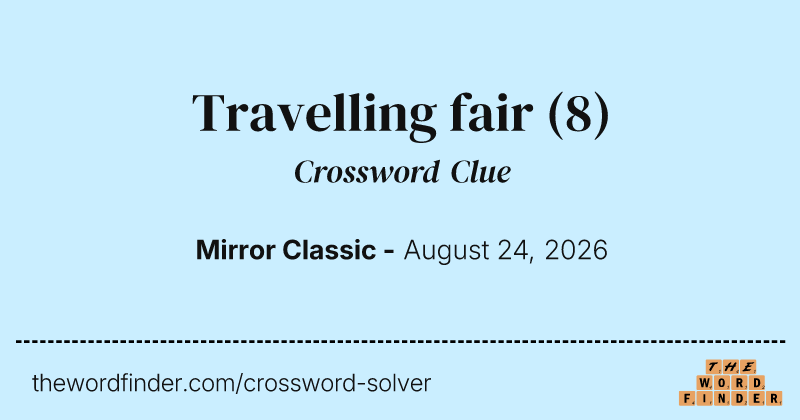 Travelling fair crossword clue image