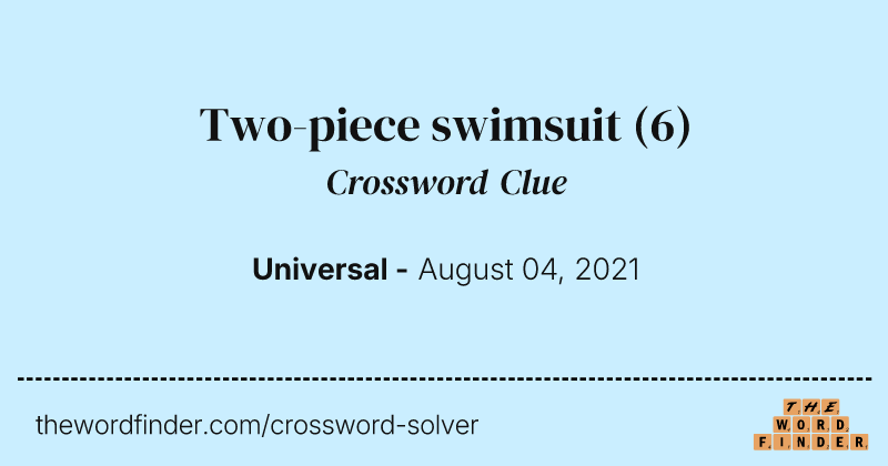 Two-piece swimsuit crossword clue image