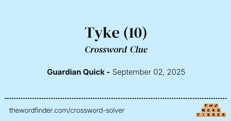 Tyke crossword clue image