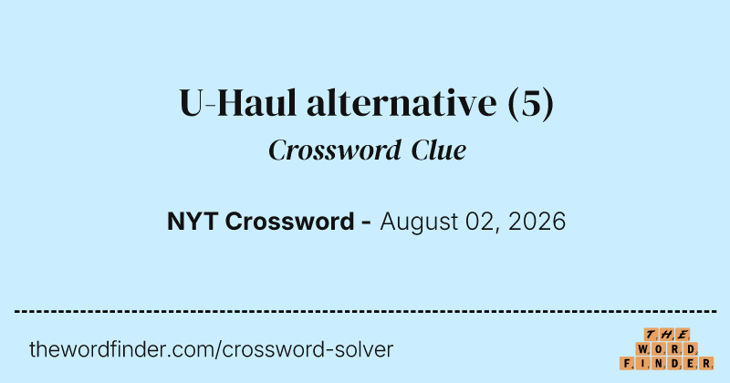U-Haul alternative crossword clue image