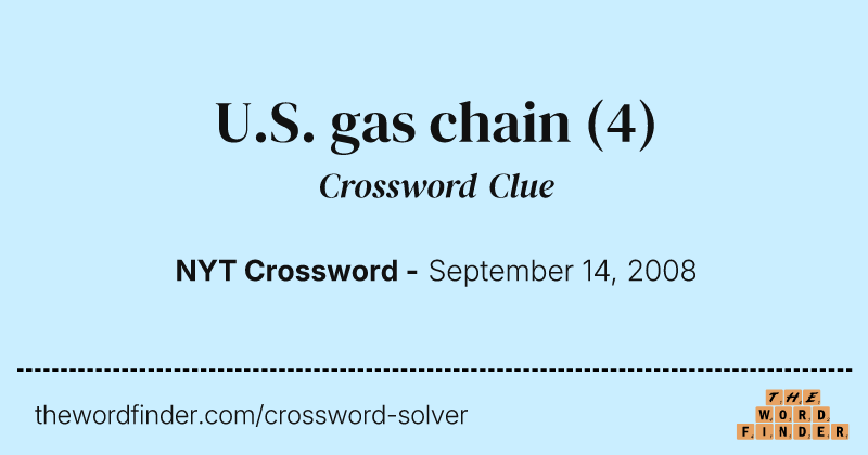 U.S. gas chain crossword clue image