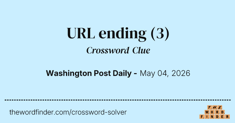 URL ending crossword clue image