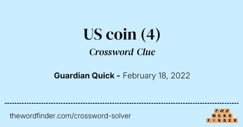 US coin crossword clue image