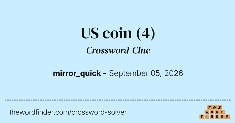 US coin crossword clue image