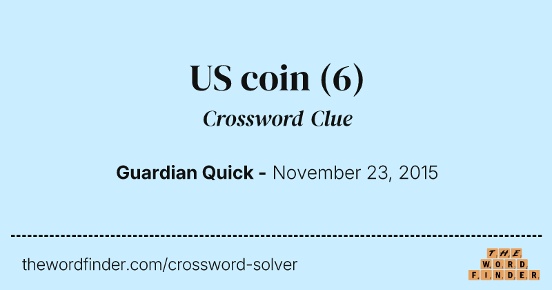 US coin crossword clue image