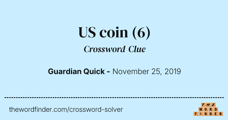US coin crossword clue image